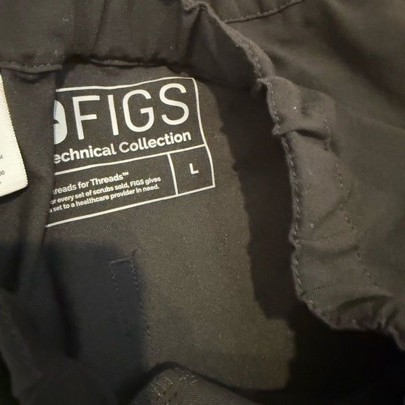 Figs Technical Collection Black Scrub Pants - Picture 8 of 8